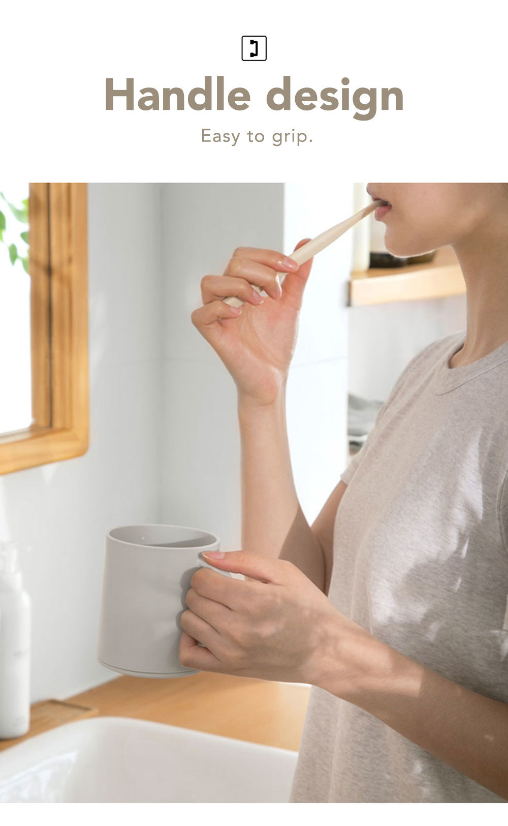 Toothbrush Cup with Handle-3
